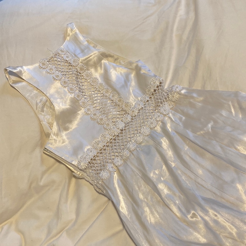 1980’s satin gown by blondie and me